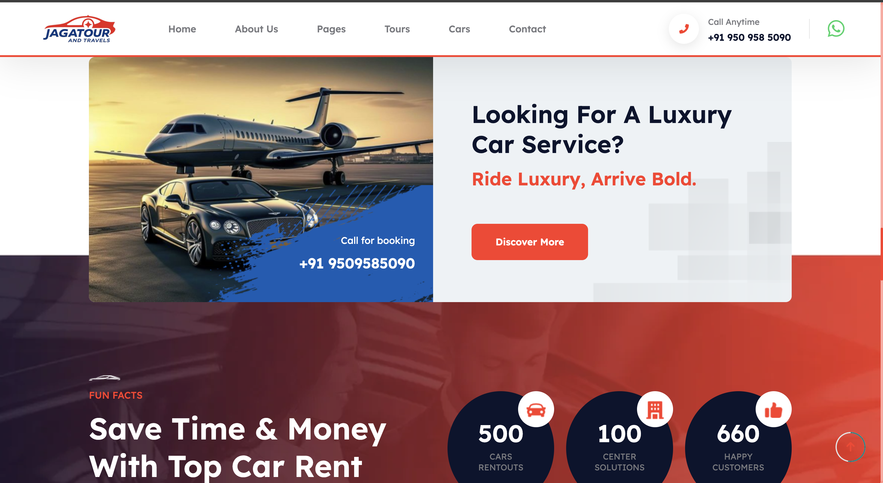 Web dashboard screen