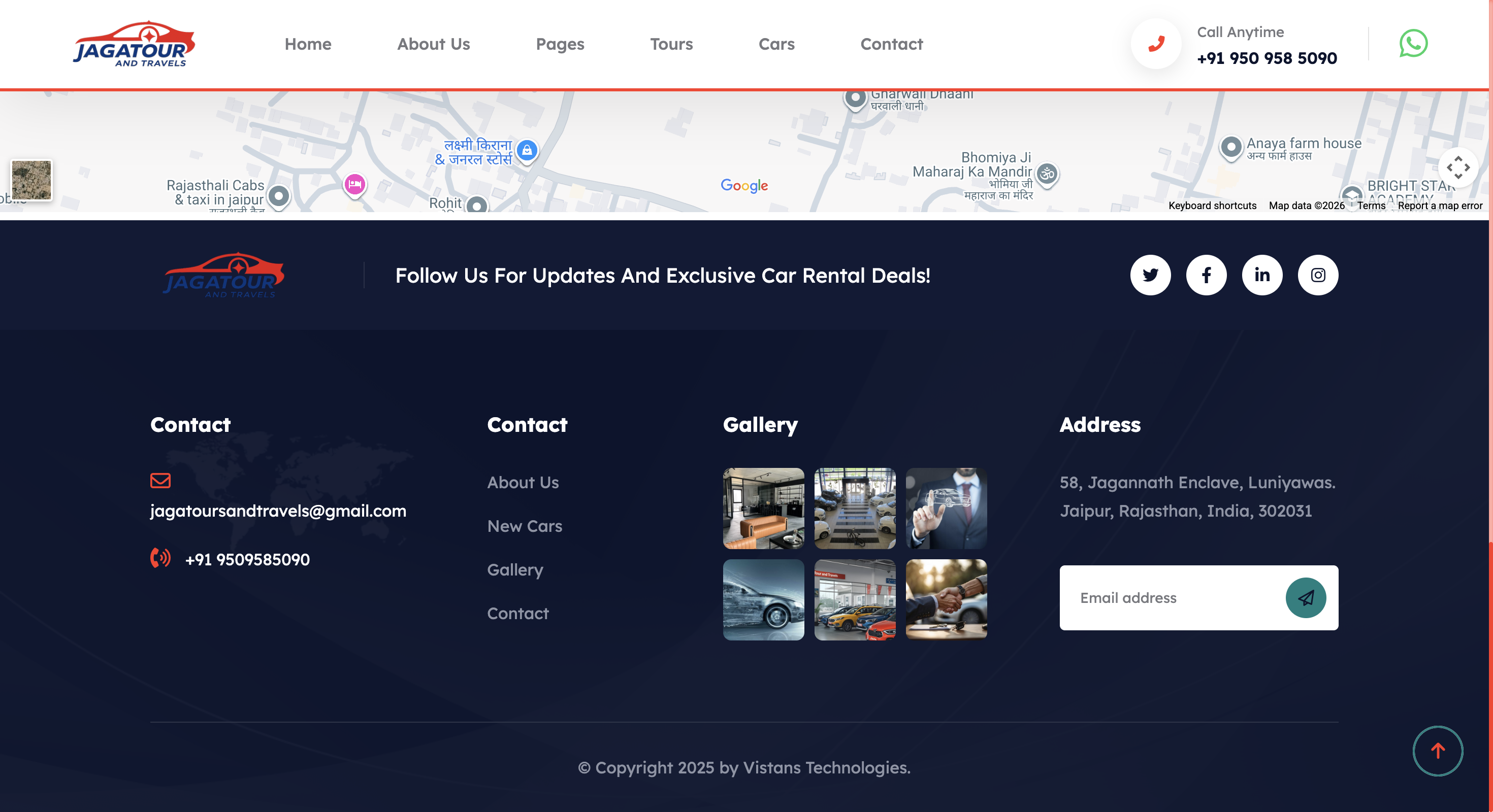 Web dashboard screen