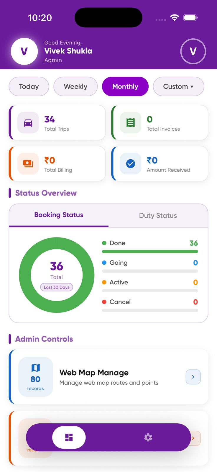 VerCab Tracker